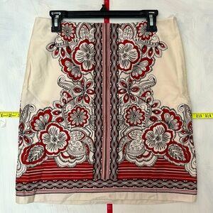 Loft floral design straight skirt